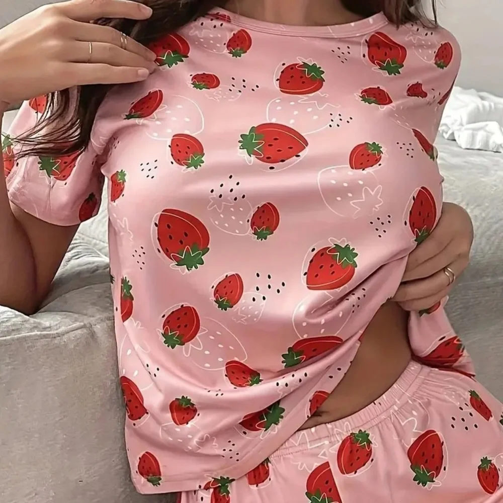 Strawberry Pajama Set Size M